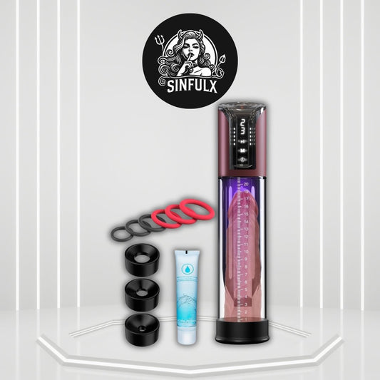 TitanReach Electric Penis Pump 4 Modes 10.6" Tube - SinfulX -