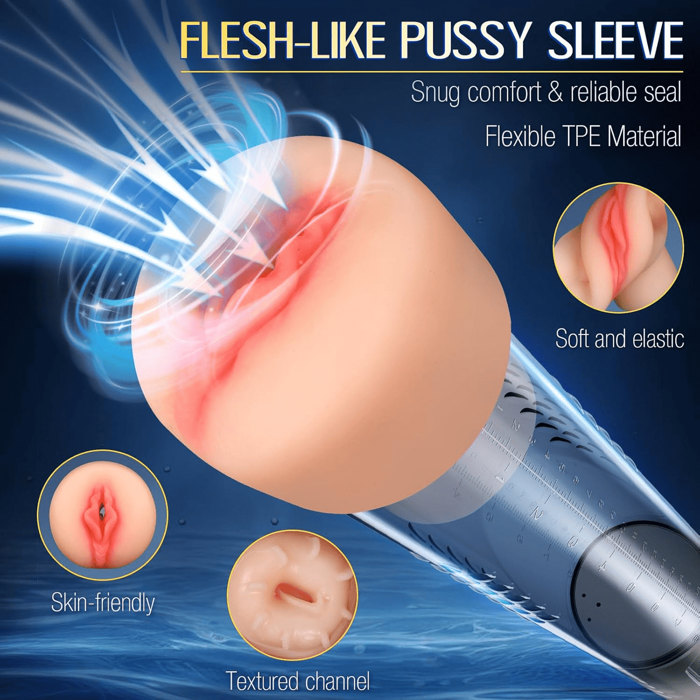 AquaBurst Penis Pump 5 Modes Burst LCD Display - SinfulX - Personal Care > Sexual Wellness > Penis Pump