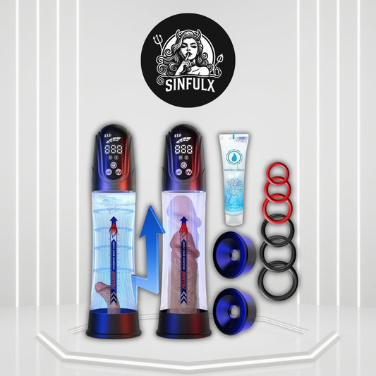HydraFlux Penis Pump 4 Pressure & Suction Modes - SinfulX -