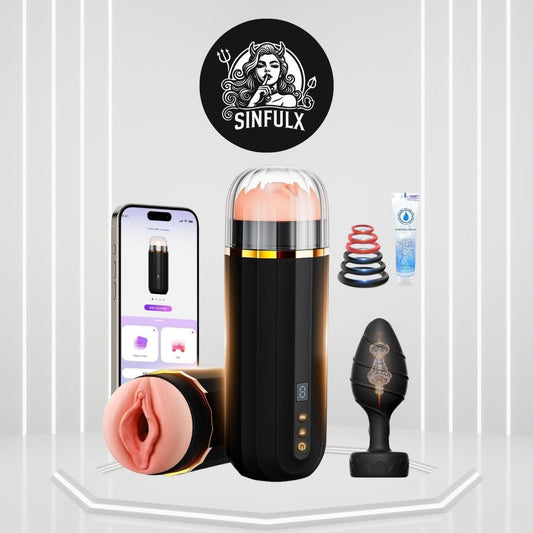 SynchroPulse 10X Male Masturbator Set - SinfulX -