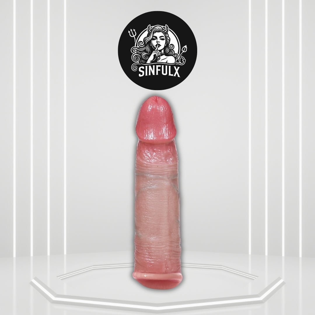 MaxCore Penis Sleeve Extender 8.5” Silicone Girth Boost - SinfulX -