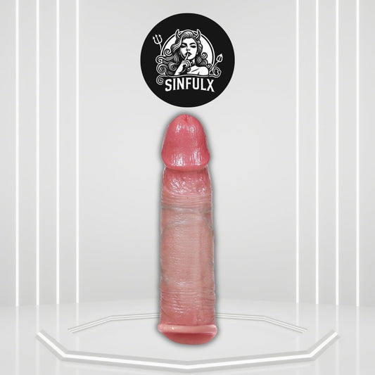 MaxCore Penis Sleeve Extender 8.5” Silicone Girth Boost - SinfulX -