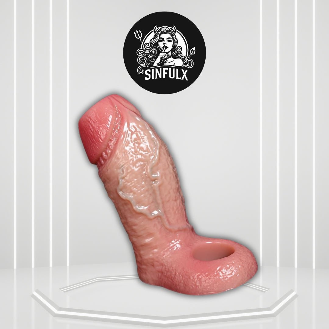 OctoGrip Realistic Penis Sleeve 6.7 Girth Silicone Ring - SinfulX -