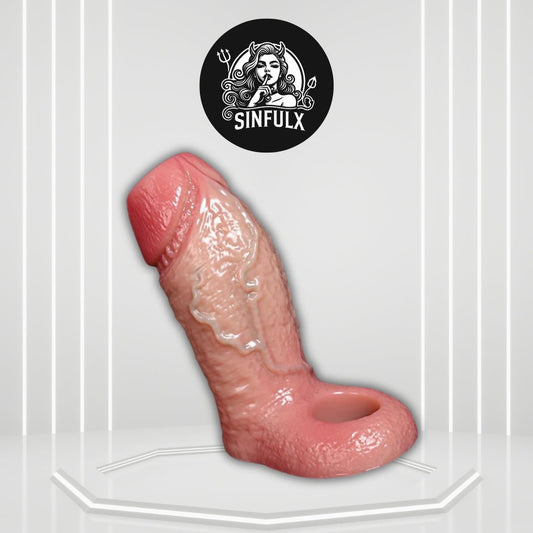 OctoGrip Realistic Penis Sleeve 6.7 Girth Silicone Ring - SinfulX -