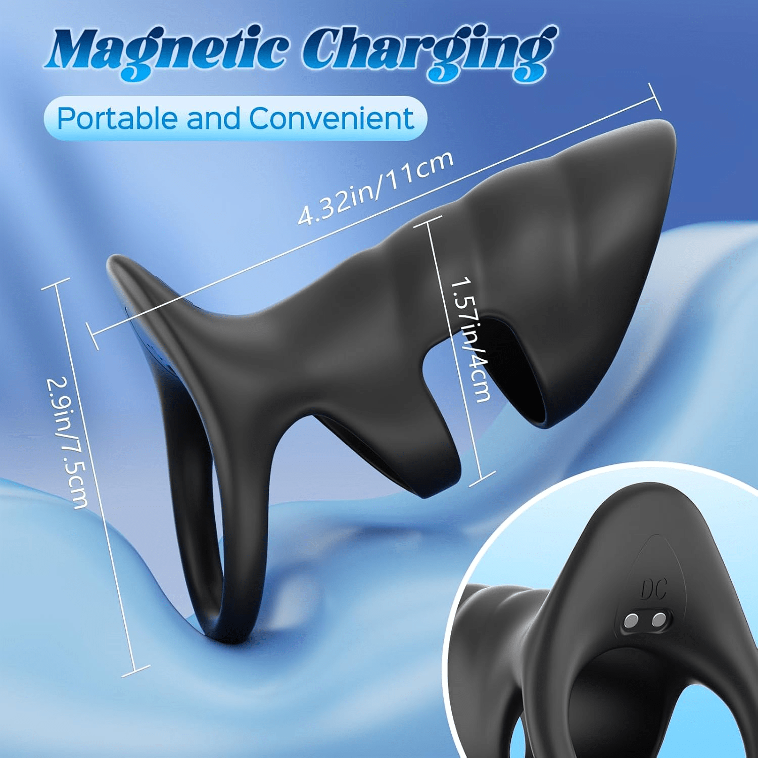 RingVibe Vibrating Cock Ring Sleeve 10 Modes Waterproof - SinfulX - Personal Care > Sexual Wellness > Penis Sleeve