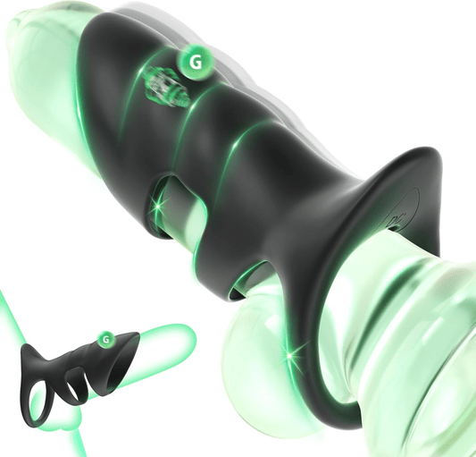 RingVibe Vibrating Cock Ring Sleeve 10 Modes Waterproof - SinfulX - Personal Care > Sexual Wellness > Penis Sleeve