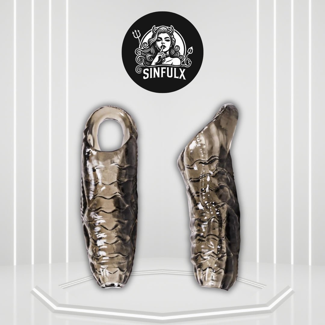 MythriX Monster Penis Sleeve 3 Texture Silicone Extender - SinfulX -
