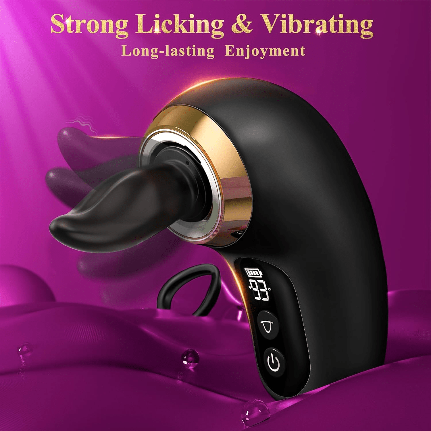 Rose Toy Sex Toys for Women - 5IN1 Rose Sex Toy Suction Vibrator, 3 Sucking 9 Tongue Licking & Vibrating Adult Toys, LCD Display Removable Cup Clitoral G Spot Vibrators Sex Novelties - SinfulX - 