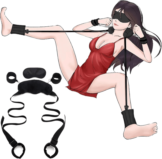 VelvetTorque BDSM Sling with Neck Support & Cuffs - SinfulX - Personal Care > Sexual Wellness > Sex Sling