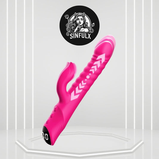 CeraThrust Rabbit Vibrator 7 Thrust 7 Modes Waterproof - SinfulX -