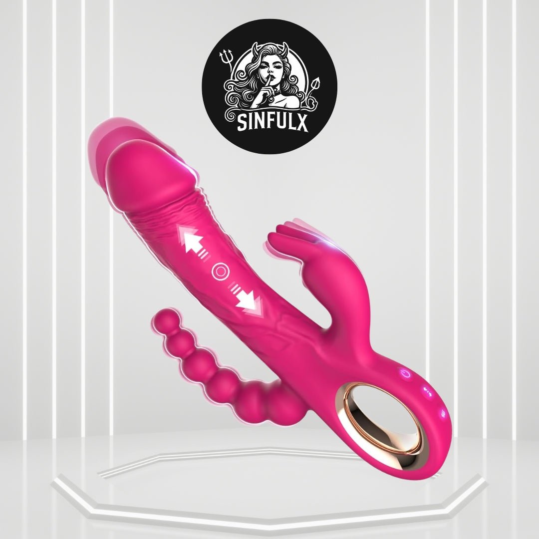 AxisFusion 3 Motor Rabbit Thruster 10+10+5 Modes Ring Handle - SinfulX -