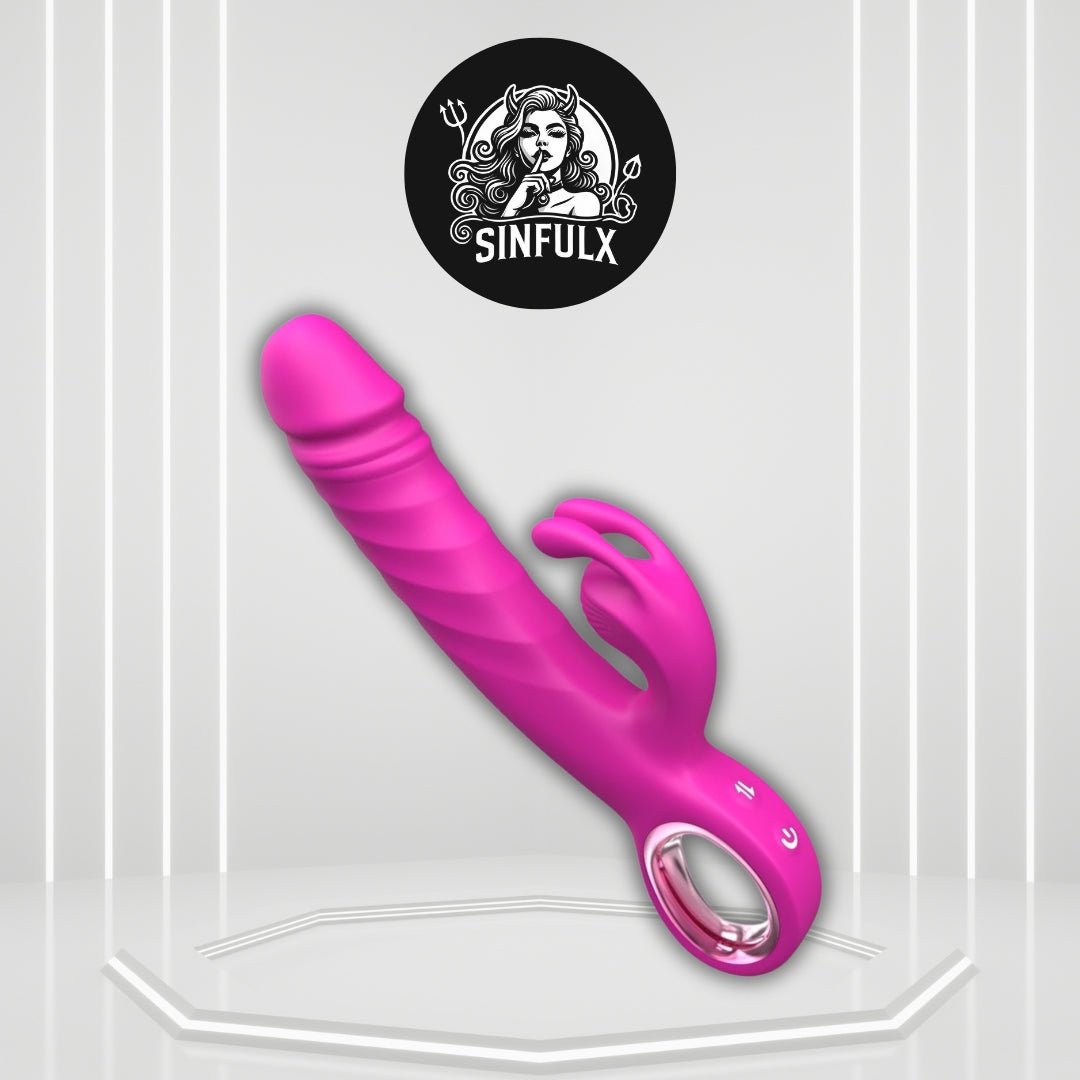 RoseCore Premium Rabbit Thruster 7 Thrust 7 Modes Silicone - SinfulX -