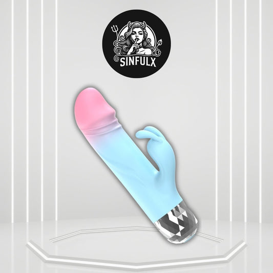 NanoVibe Mini Rabbit Vibrator 9 Modes Silicone Waterproof - SinfulX -