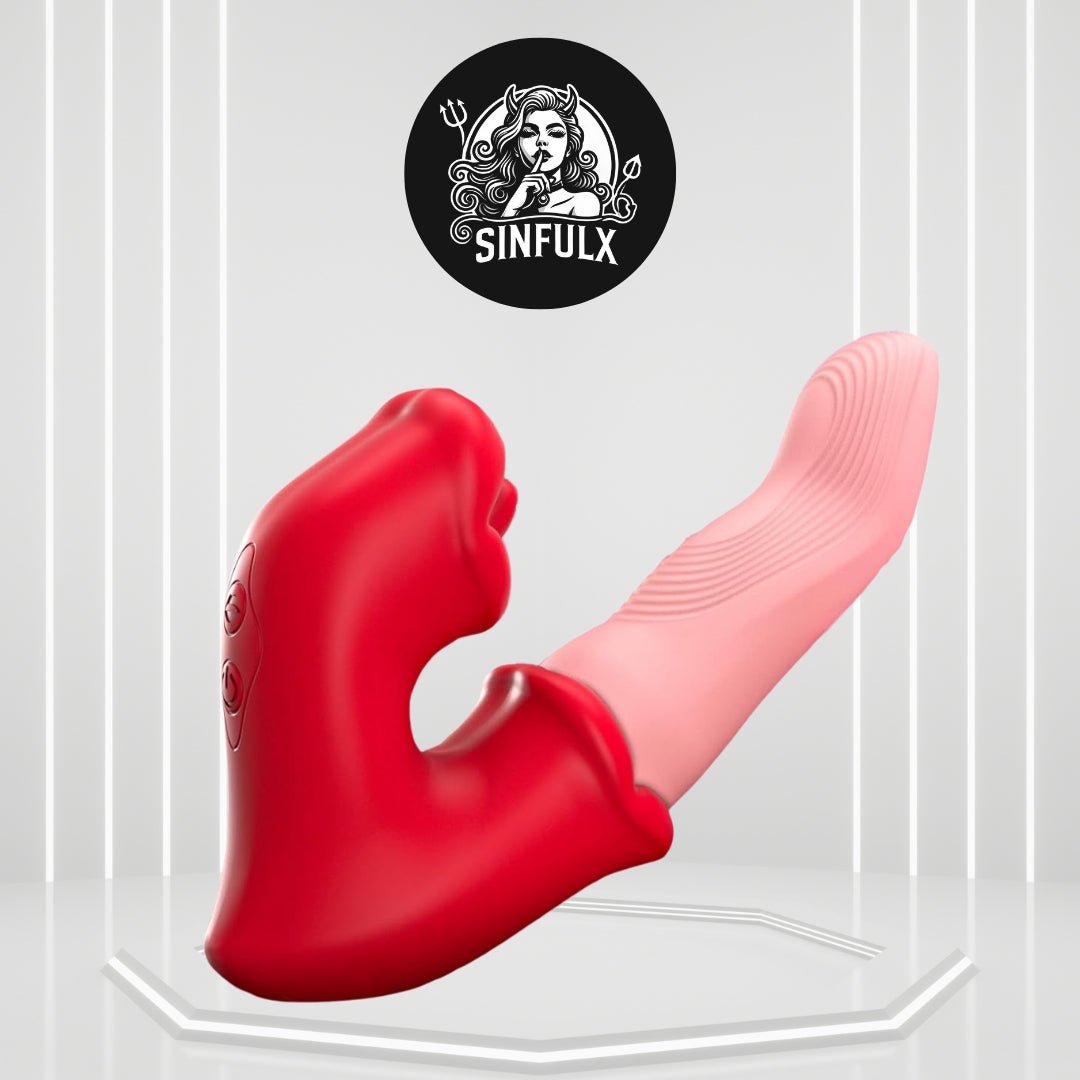 ElyraGlide Tongue Thrust Vibrator 4-in-1 10 Modes G-Spot - SinfulX -
