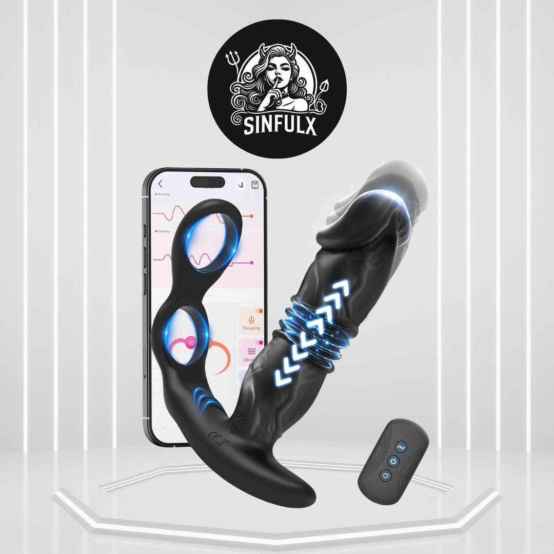 EnduroThrust App Control Thrusting Prostate Massager Cock Ring - SinfulX -