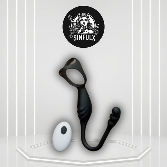 CorePulse Remote Prostate Massager Cock Ring 10 Vibrations - SinfulX -