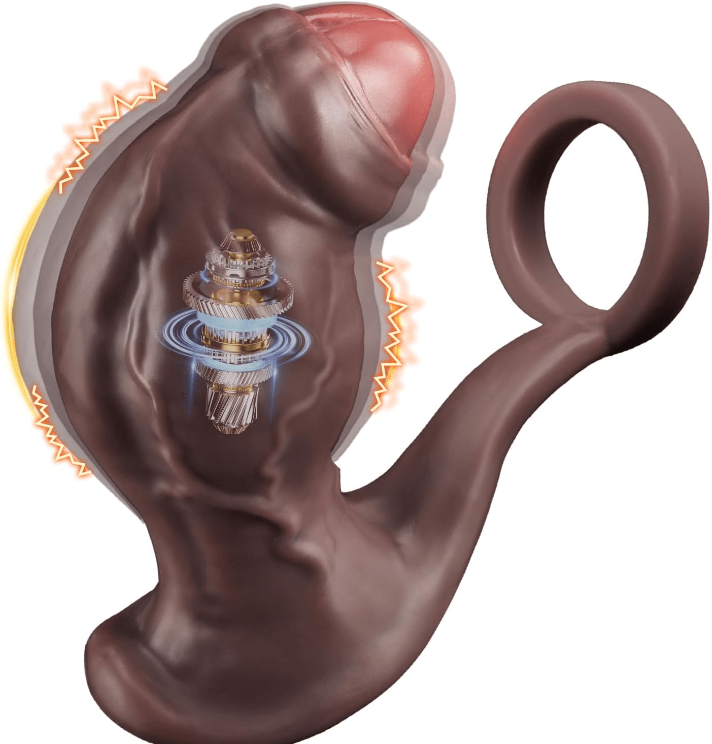 TitanCoreX XXL Prostate Massager Cock Ring App Remote 9 Modes - SinfulX - Personal Care > Sexual Wellness > Prostate Massager Cock Ring