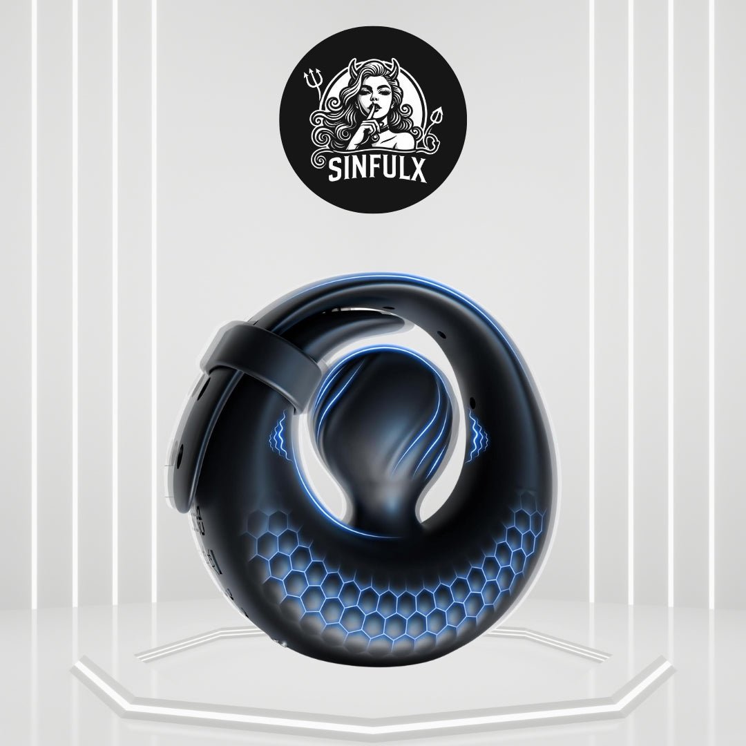 OrbixControl Adjustable Cock Ring Clit Stimulator App 10 Modes - SinfulX -