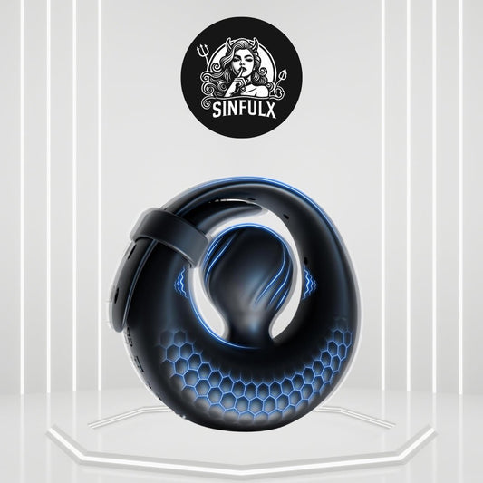 OrbixControl Adjustable Cock Ring Clit Stimulator App 10 Modes - SinfulX -