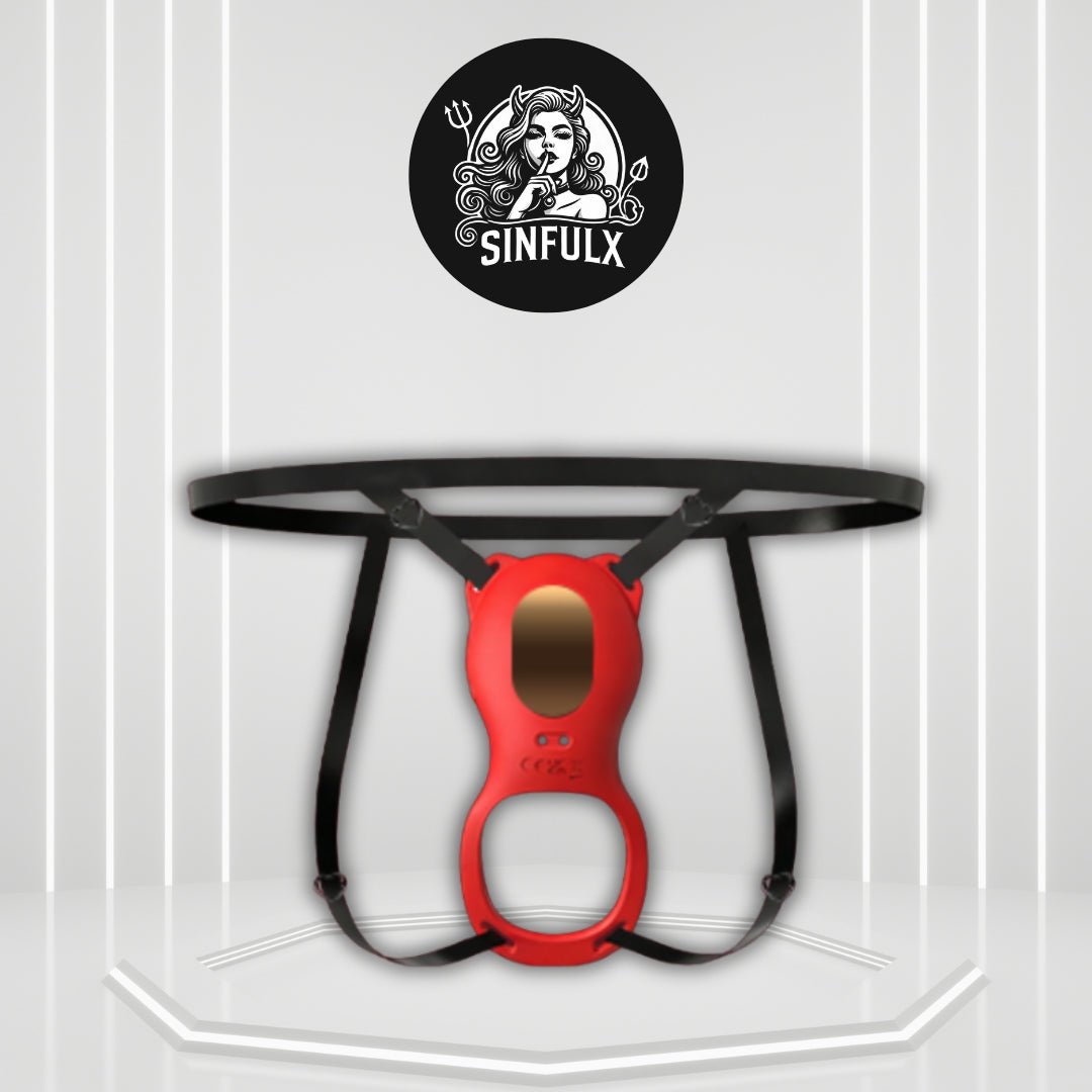 AeroPetal Clit Sucker Cock Ring App Remote 7 Modes Wearable - SinfulX -