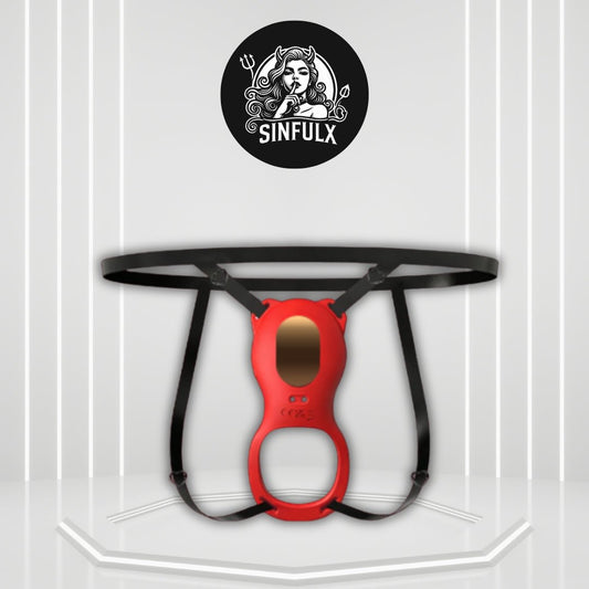 AeroPetal Clit Sucker Cock Ring App Remote 7 Modes Wearable - SinfulX -