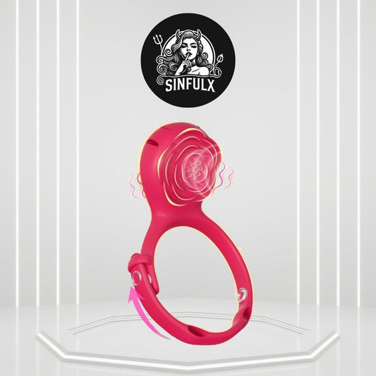 VersaBloom Adjustable Cock Ring Clit Stimulator App Control - SinfulX -