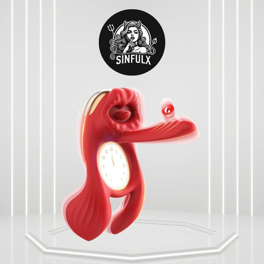 QuadWave 4 Motor Cock Ring Clit Stimulator 7 Modes Silicone - SinfulX -