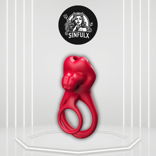 CrimsonSwitch Convertible Cock Ring Clit Stimulator App Control - SinfulX -