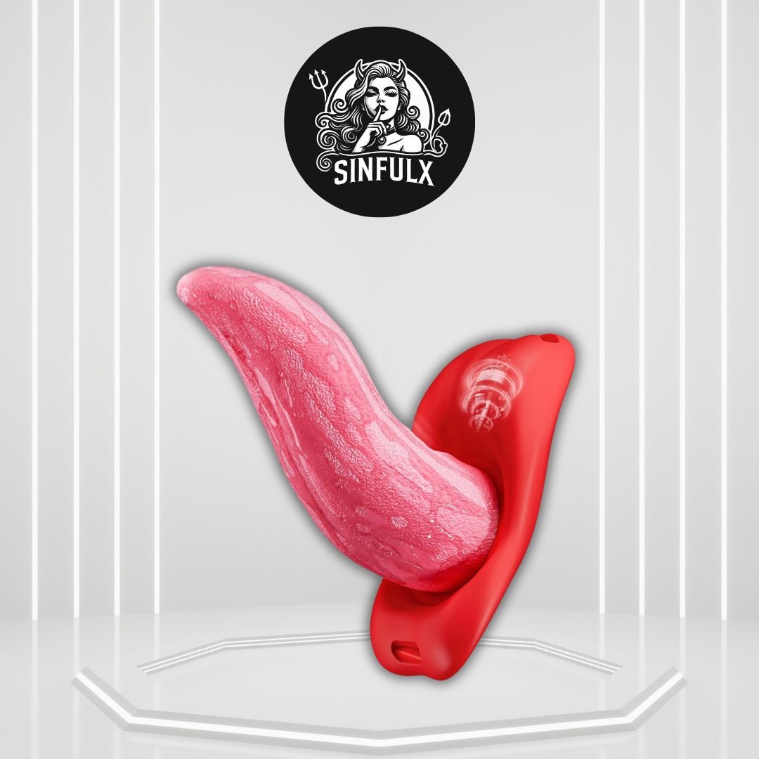 LushTongue Wearable Tongue Vibrator App Control 9 Modes - SinfulX -