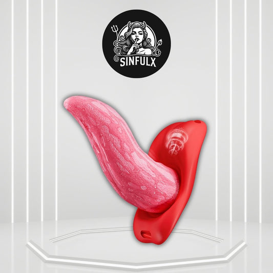 LushTongue Wearable Tongue Vibrator App Control 9 Modes - SinfulX -