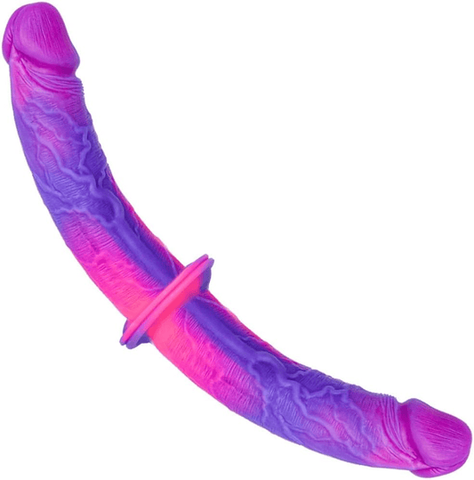 TwinPop 14” Double - Ended Dildo Suction Cup Silicone Set - SinfulX - Personal Care > Sexual Wellness > Dual - Ended Stimulator
