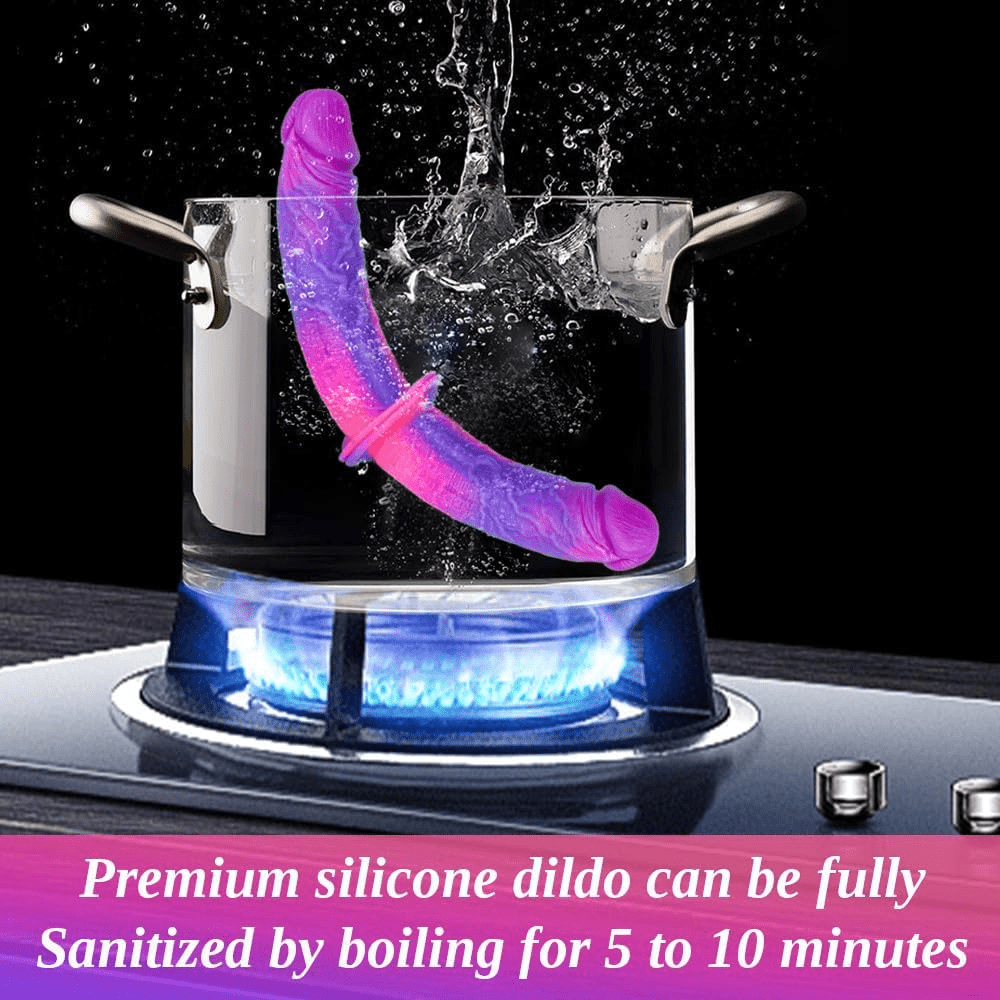 TwinPop 14” Double - Ended Dildo Suction Cup Silicone Set - SinfulX - Personal Care > Sexual Wellness > Dual - Ended Stimulator