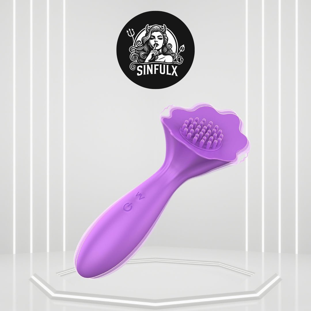 BrushPulse Dual-Ended Brush Vibrator with 10 Tapping modes - SinfulX -