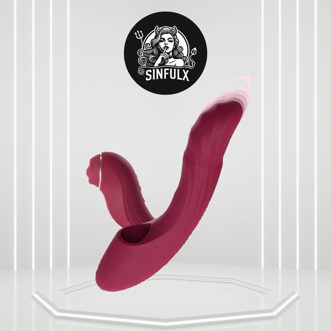 CommandHeat 6-in-1 App-controlled Vibrator Set with Thrusting & Tapping - SinfulX -