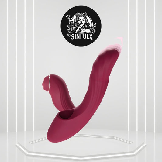 CommandHeat 6-in-1 App-controlled Vibrator Set with Thrusting & Tapping - SinfulX -