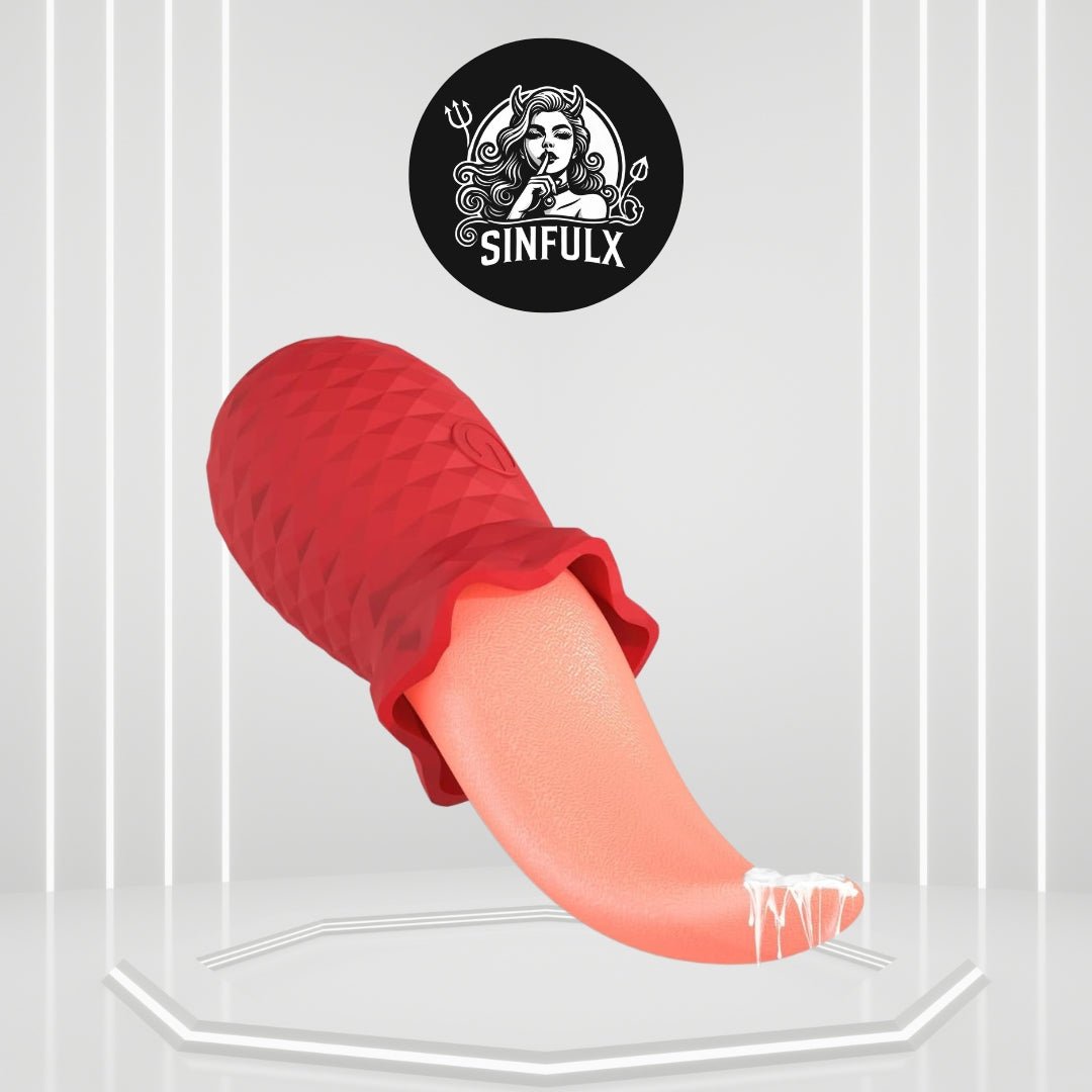 RoseLickX Rose Lick & Tap Tongue Vibrator 10 Modes Waterproof - SinfulX -