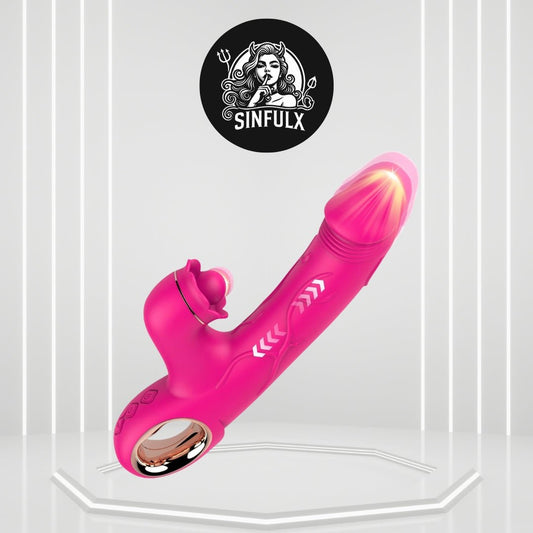 ThrustRose Thrusting Tapping Rabbit Vibrator - SinfulX -