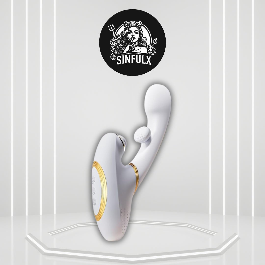 QuadPulse Heating Tapping Rabbit Vibrator - SinfulX -