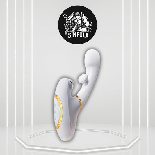 QuadPulse Heating Tapping Rabbit Vibrator - SinfulX -