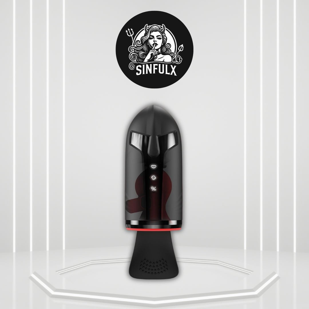 TitanFlow 4 - in - 1 Male Stroker 10 Modes Pump Trainer - SinfulX - 