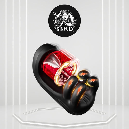 LumiGrip Rotating Male Stroker Trainer 9 Modes LCD - SinfulX - 