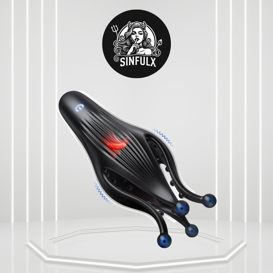 LushTentacle Training Licking Vibrator 10 Modes Sleeve - SinfulX - 