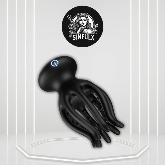 OctoGripX Tentacle Penis Training Vibrator 10 Modes 360 Wrap - SinfulX - 