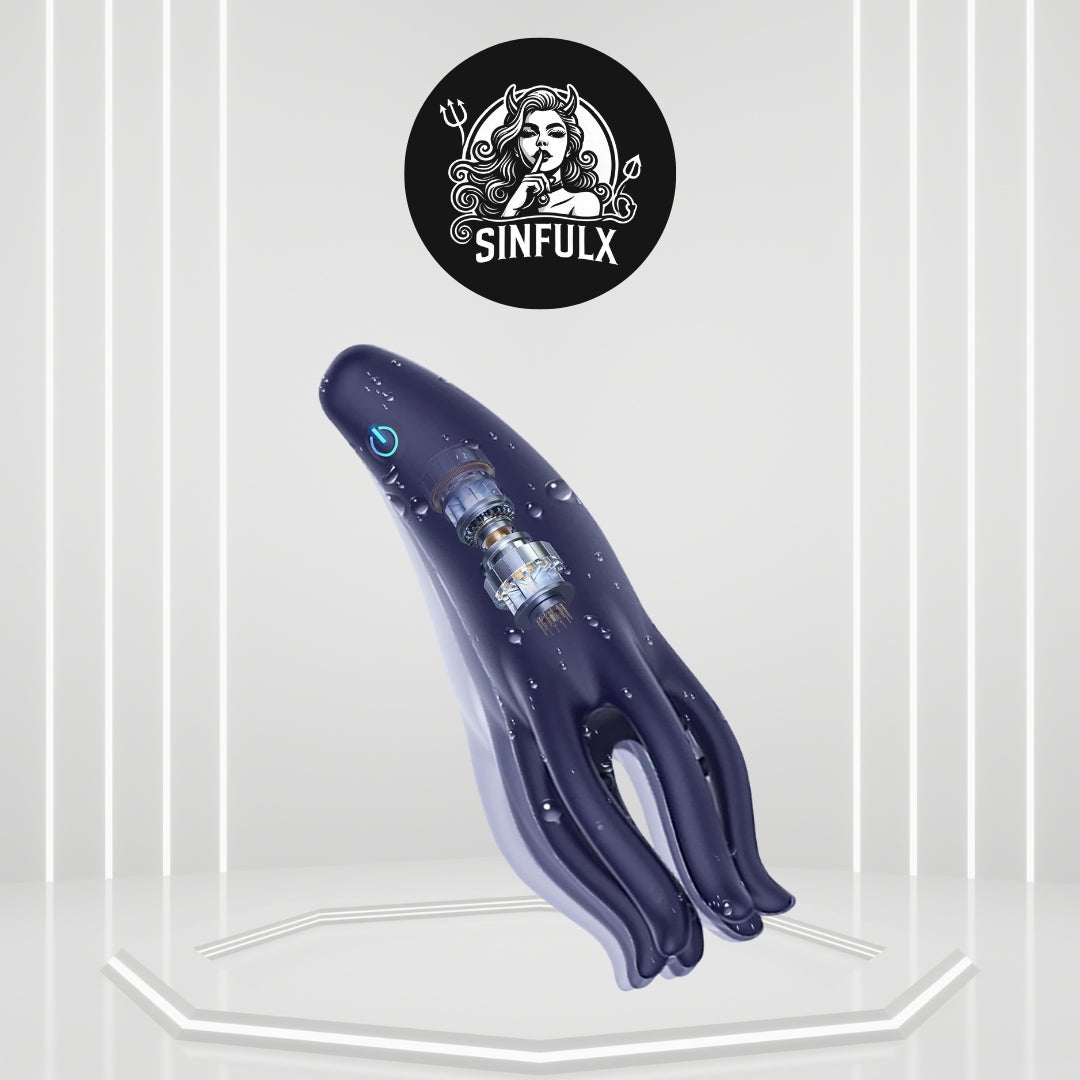 HexaWrap Tentacle Male Training Vibrator 10 Modes Sleeve - SinfulX - 