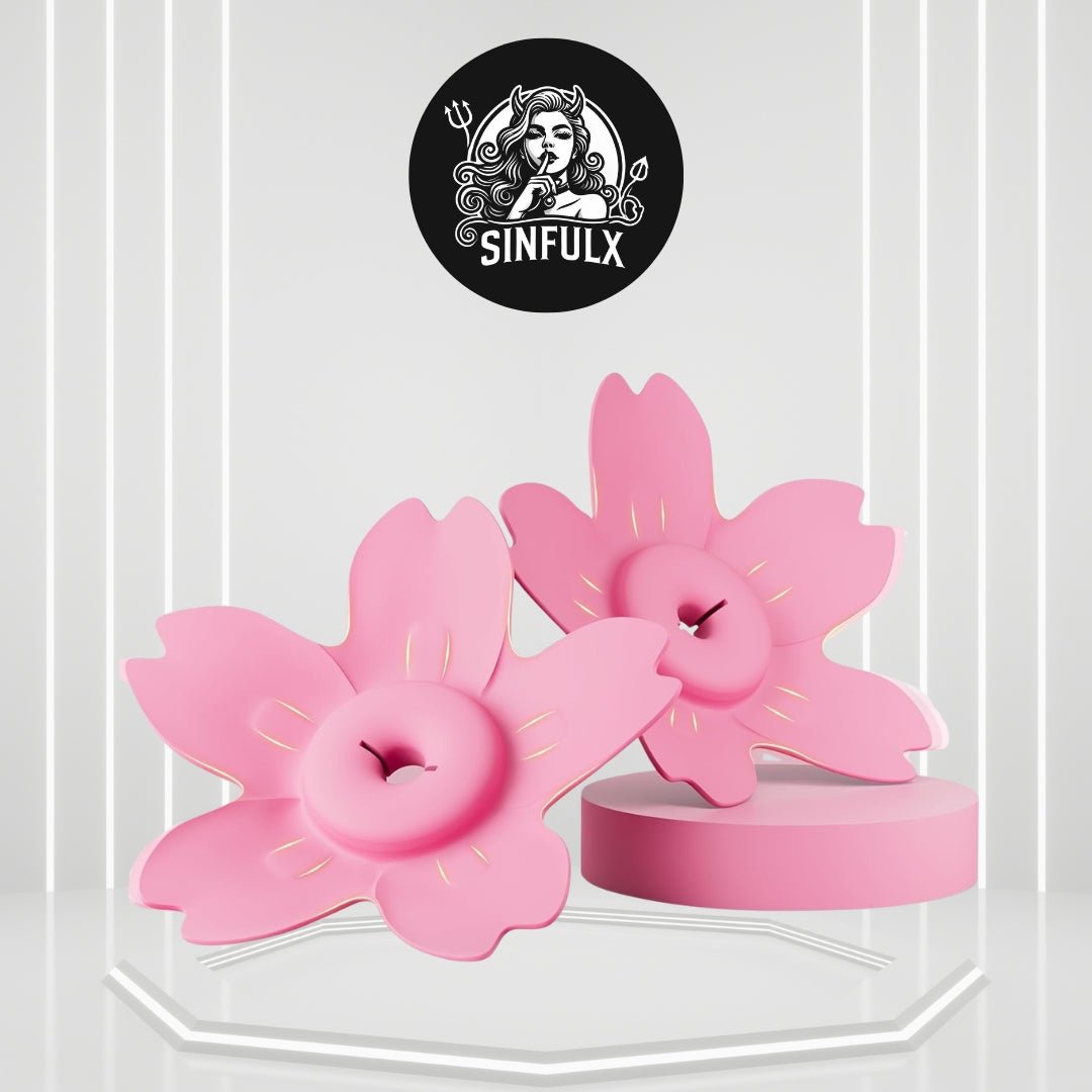 BloomSync App - Control Nipple Vibrators – 9 Modes, Hands - Free - SinfulX - 