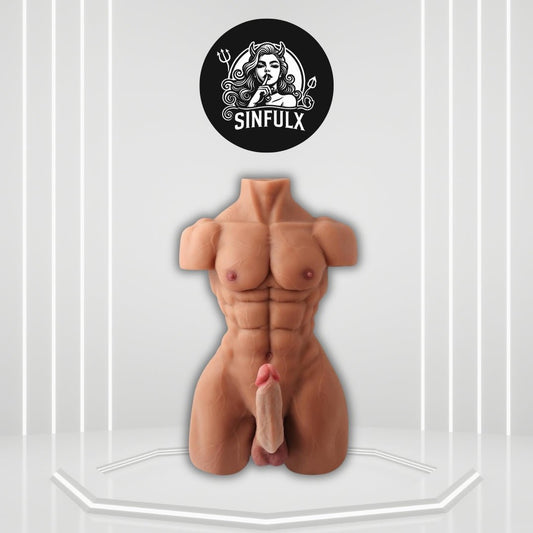 ForgeFlex Male Sex Doll Torso 8in Flexible Dildo 26LB - SinfulX - 
