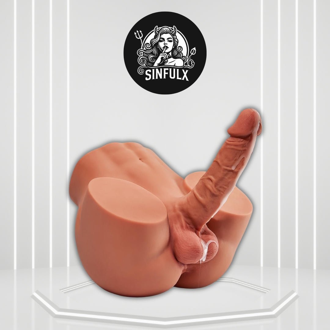 DualCoreX Male Sex Doll Torso 7in Dildo 11LB - SinfulX - 