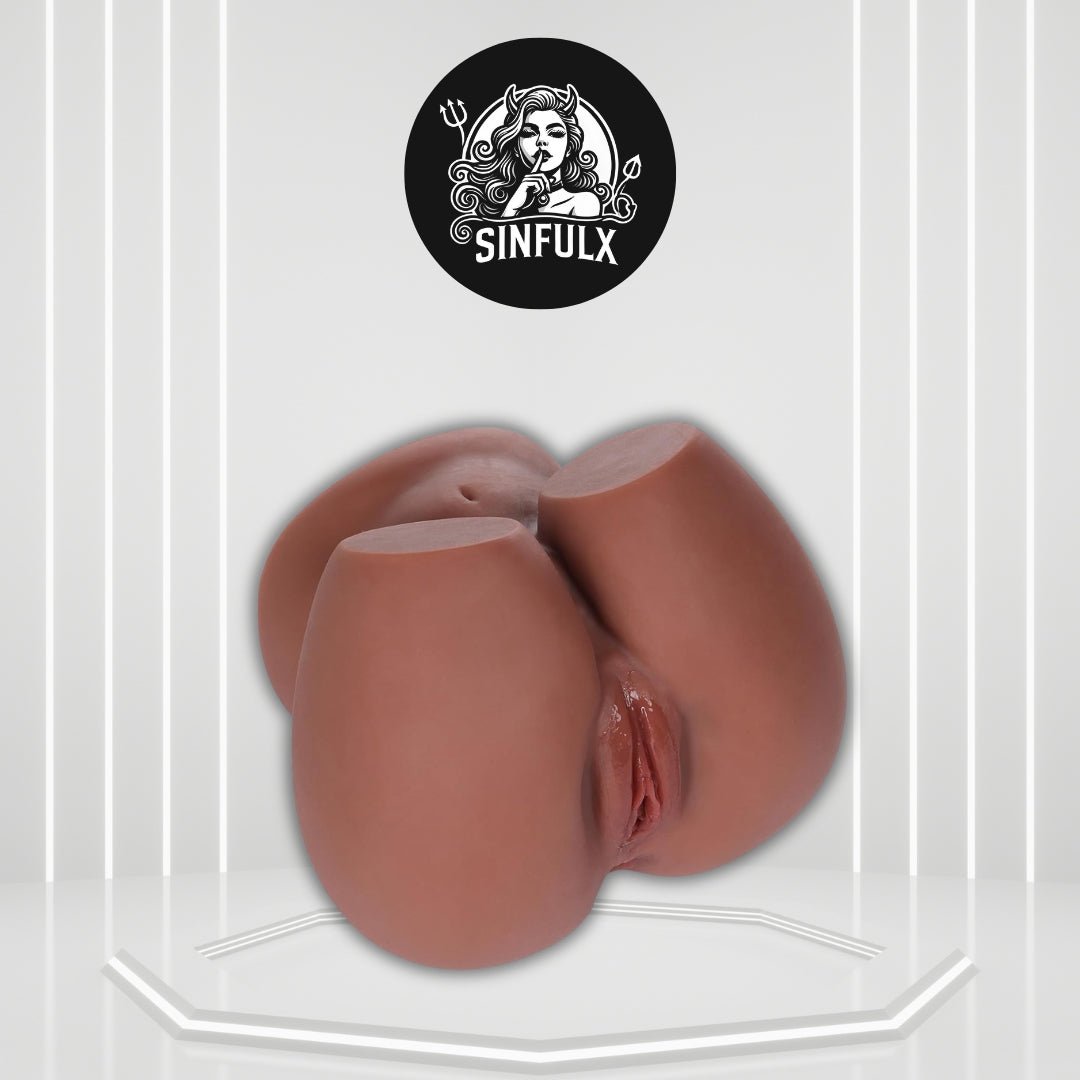 MidnightCurves Black Sex Doll Torso Dual Channel 10LB - SinfulX - 