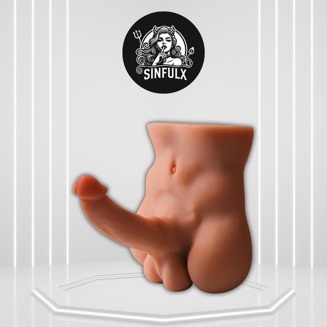 VantreX Male Sex Doll Torso w/ Dildo 5LB - SinfulX - 