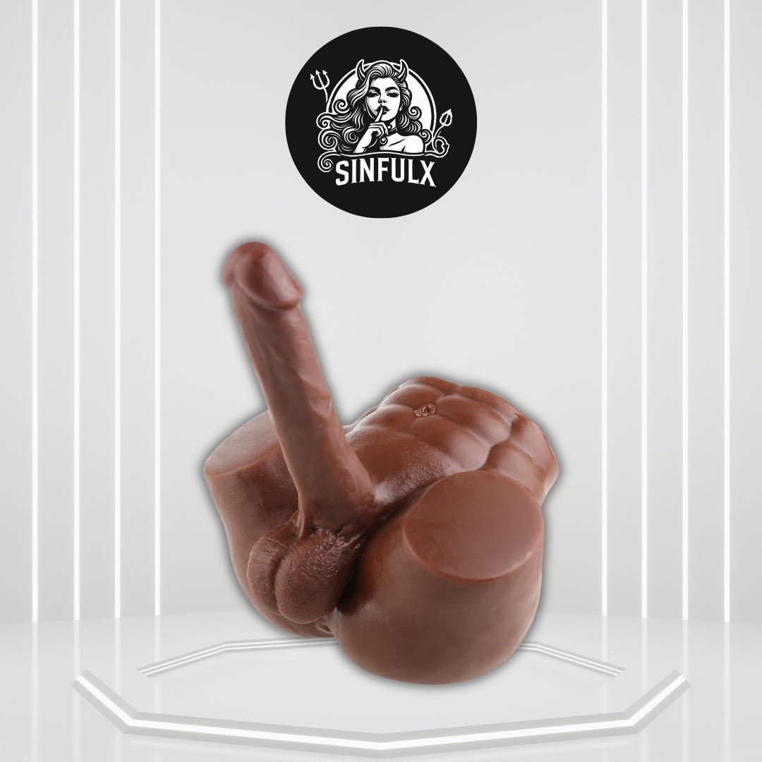 AxisFlex Male Sex Doll Torso 8in Flexible Dildo - SinfulX - 